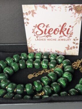 Chunky Beaded Necklace and Bracele